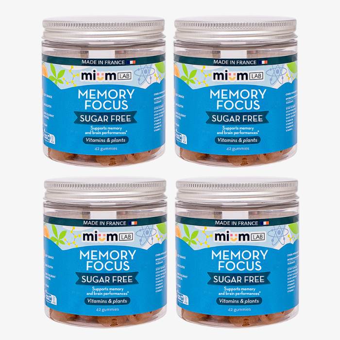 SUGAR-FREE MEMORY AND FOCUS GUMMIES | Super Pack | 4 x 21 days